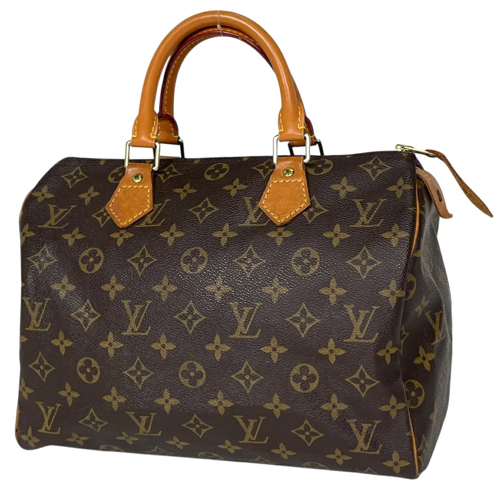 Louis Vuitton Speedy Handbag Boston Bag Monogram Brown